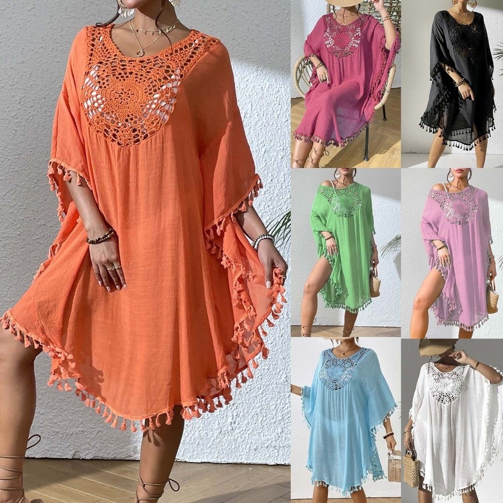 Square Neck Summer Sunscreen S - Cover Up Kaftan บทวิจารณ์และราคา