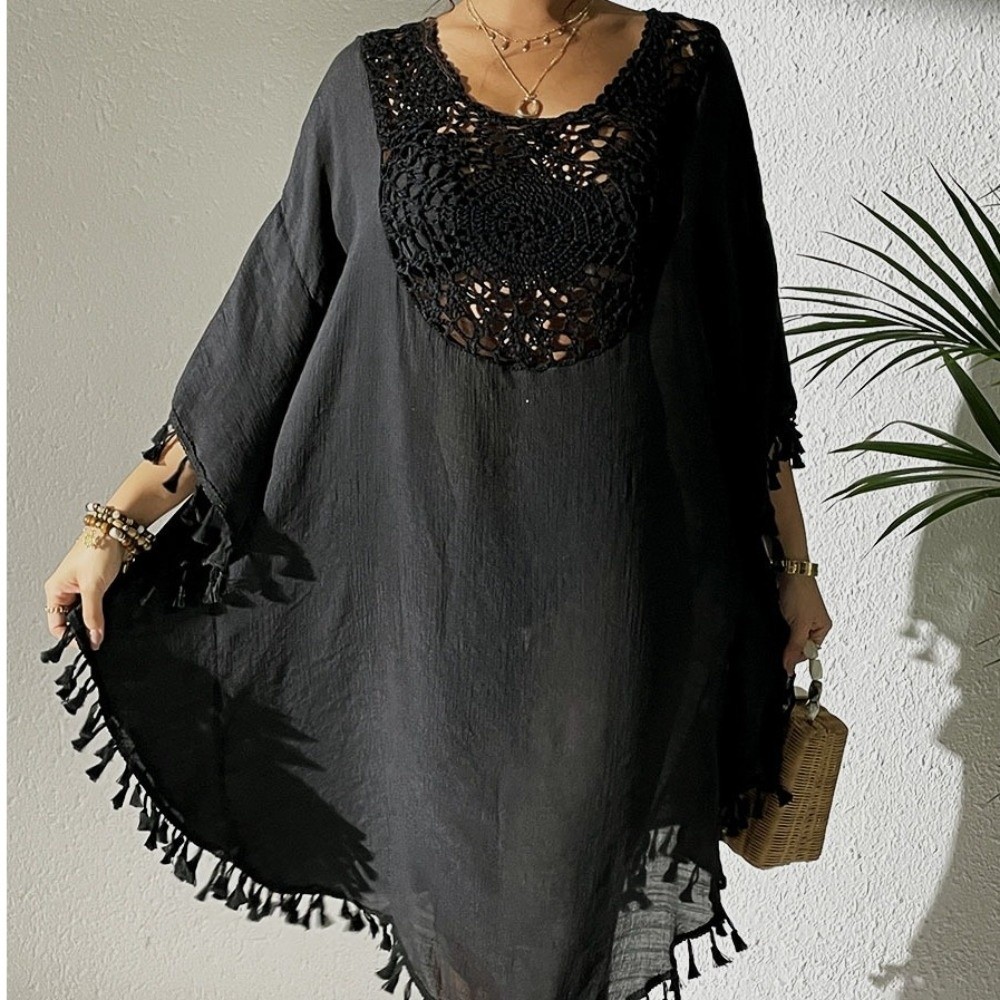Square Neck Summer Sunscreen S - Cover Up Kaftan บทวิจารณ์และราคา