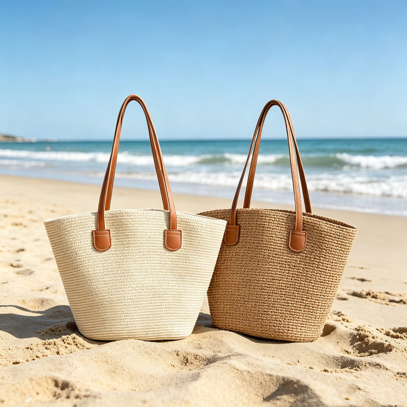 CLAREGQI  Women's Solid Color  - Tote Bag Beach บทวิจารณ์และราคา