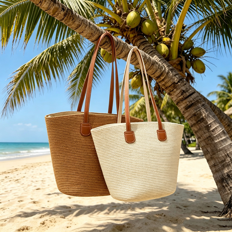 CLAREGQI  Women's Solid Color  - Tote Bag Beach บทวิจารณ์และราคา