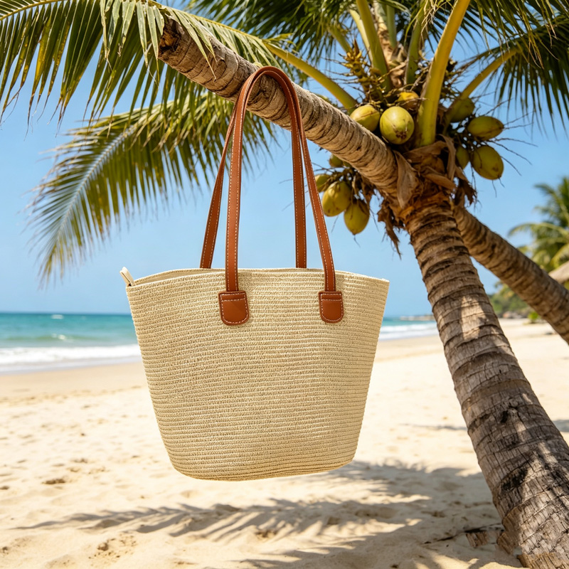 CLAREGQI  Women's Solid Color  - Tote Bag Beach บทวิจารณ์และราคา