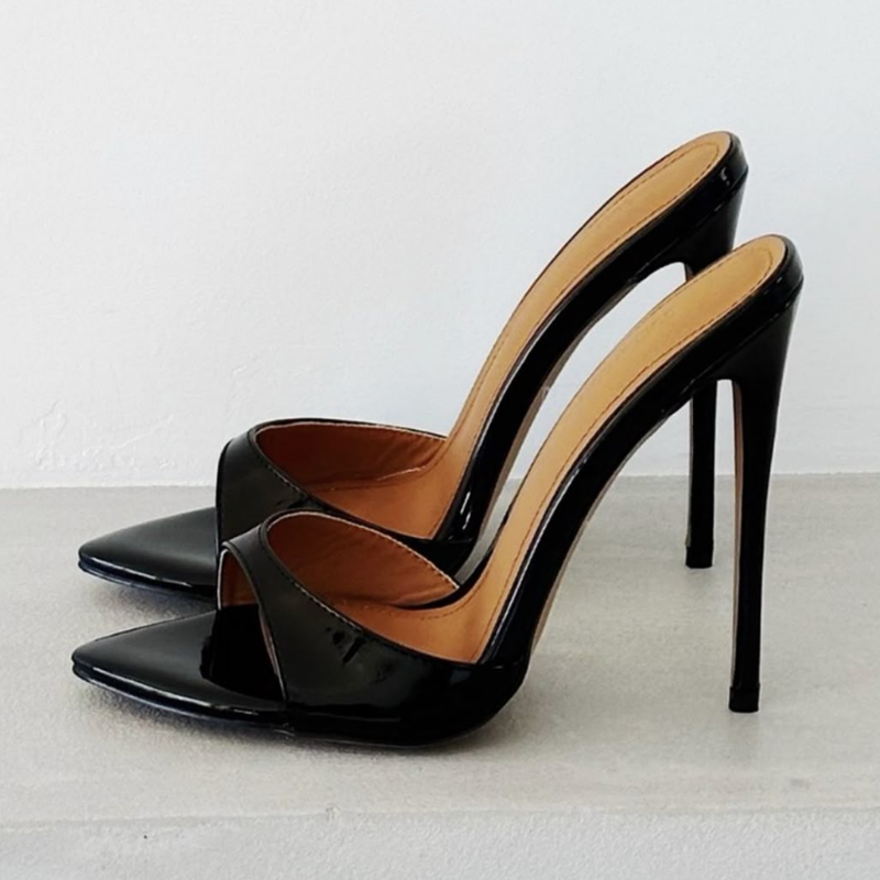 Sexy Pointed Toe High Heel Mul - Cover Up Kaftan บทวิจารณ์และราคา