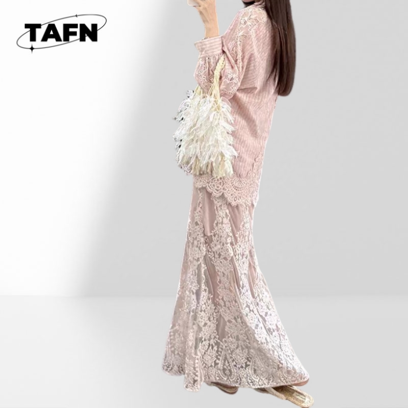 Ladies Fashion Skirt Soft Fabr - Midi Skirt Floral บทวิจารณ์และราคา