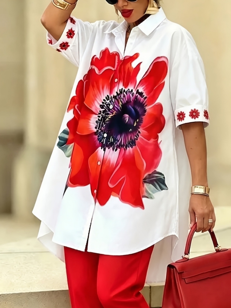 Vintage Women Floral Printed 2 - Romper Floral Print บทวิจารณ์และราคา