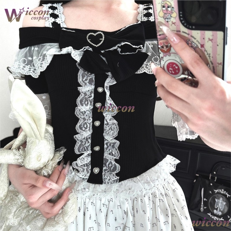 Anime Women Casual Daily Wear  - Blouse Off Shoulder บทวิจารณ์และราคา