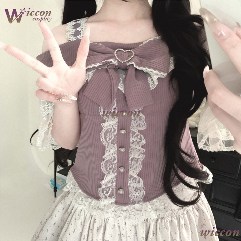 Anime Women Casual Daily Wear  - Blouse Off Shoulder บทวิจารณ์และราคา