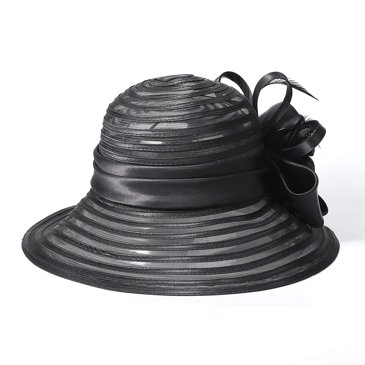 FS Black Red Wide Brim Organza - Hat Floppy Wide บทวิจารณ์และราคา