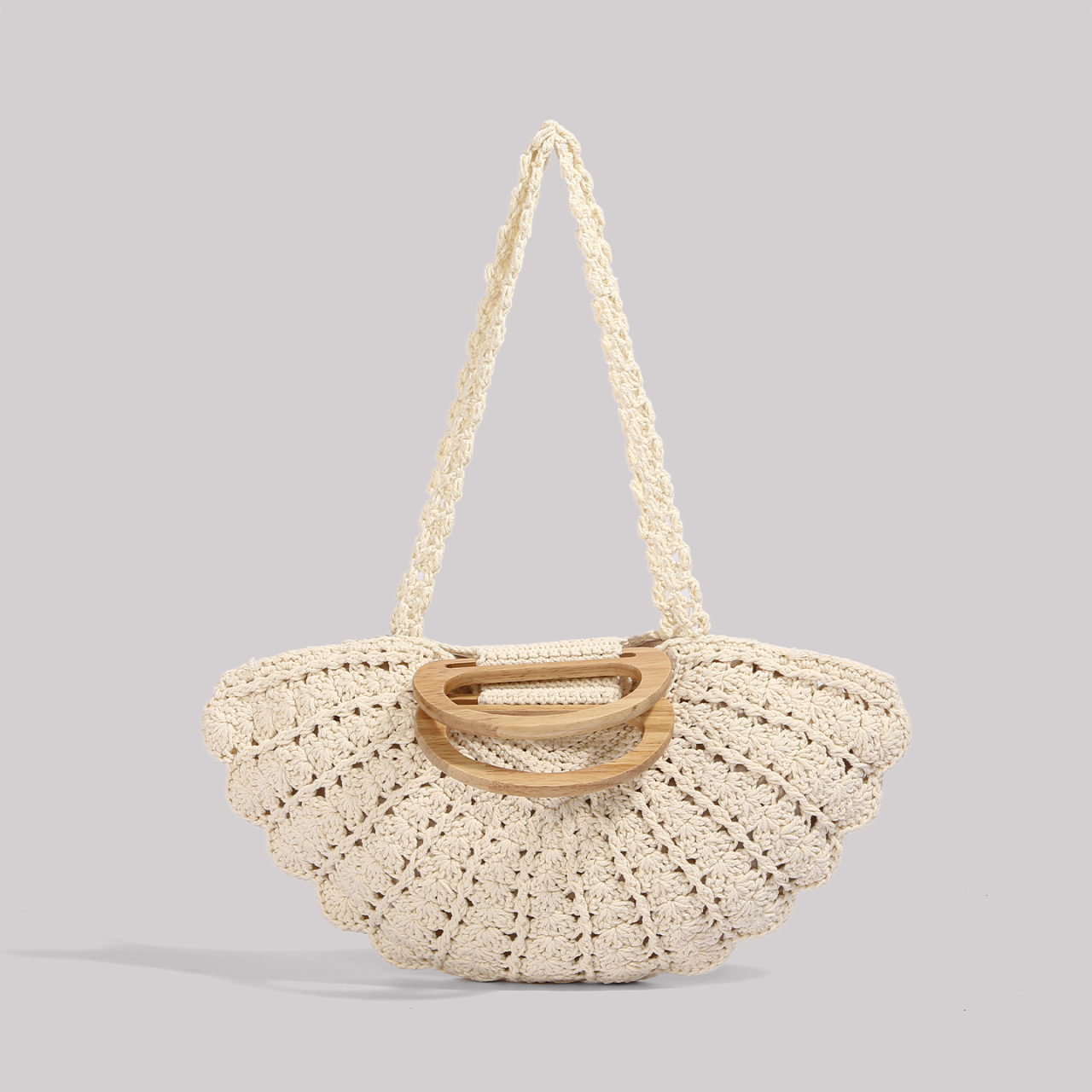 Handmade Crochet Raffia Straw  - Crochet Bag Raffia บทวิจารณ์และราคา
