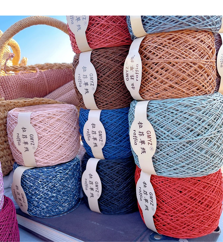 220M/Roll Washable Japanese Pl - Crochet Bag Raffia บทวิจารณ์และราคา